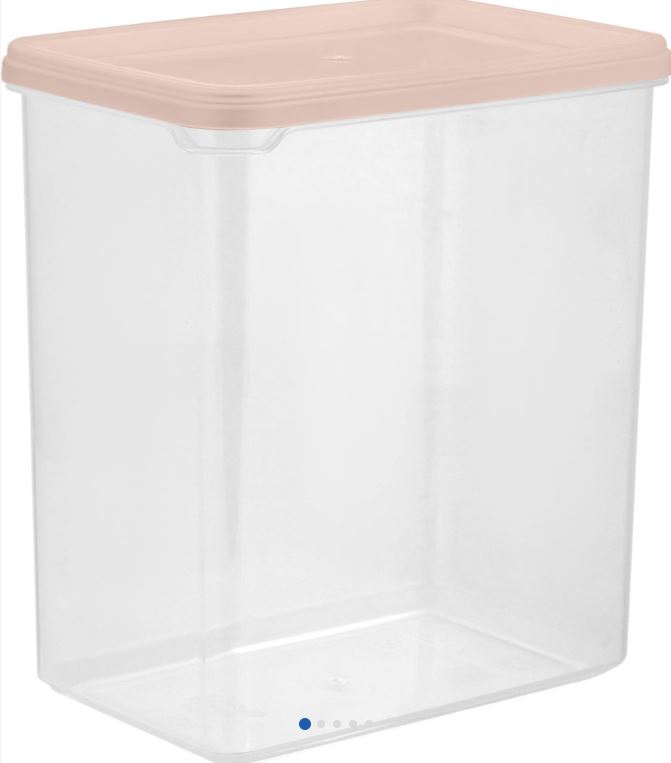 Банка для сыпучих продуктов  Plast Team HELSINKI 1,1 л персиковая карамель